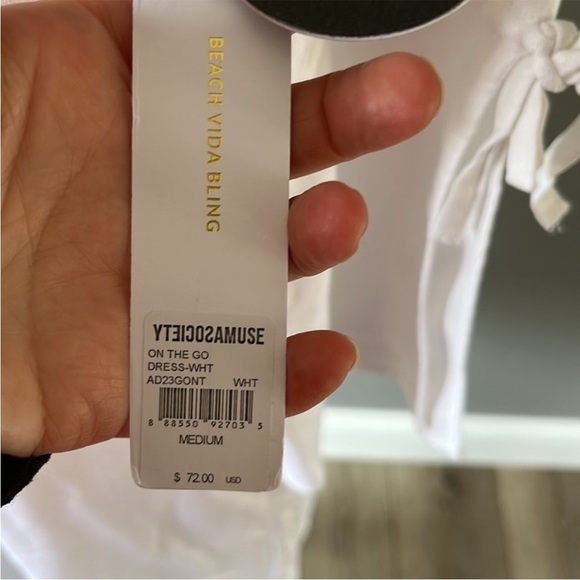 Amuse Society On the Go White Sheath Dress New - Picture 9 of 15